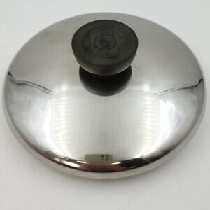 Vintage Revere Ware Stainless Steel Pot Lid 5 7/8 OD, 5.25 ID, PRE-OWNED